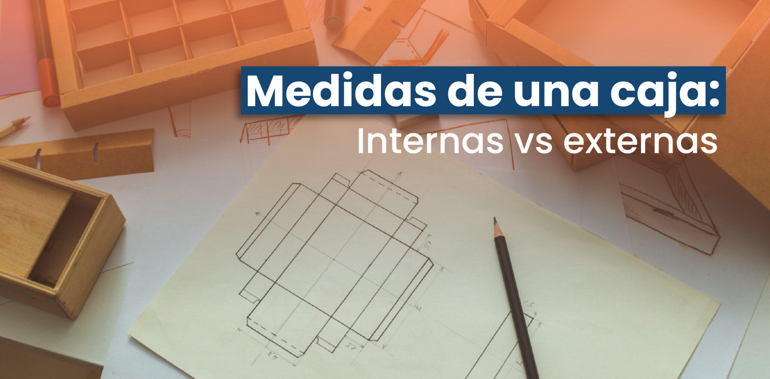 Medidas de una caja, internas y externas