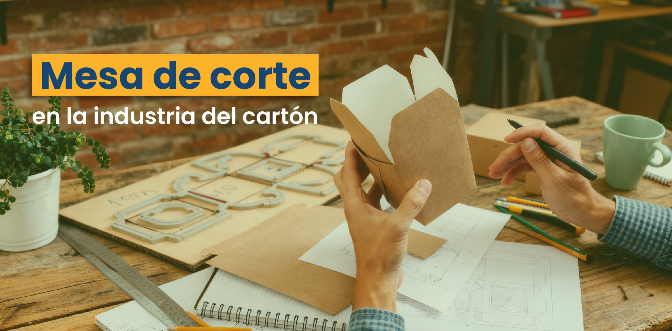 Mesa de Corte en la industria del cartón